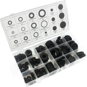 Assortiment d'œillets en caoutchouc 180 pcs