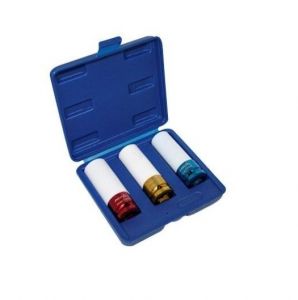 Coffret de 3 douilles à choc pour jantes aluminium 1/2"